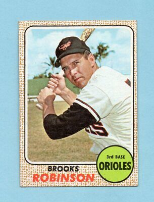 1968 Topps #20 Brooks Robinson Baltimore Orioles Baseball Card EX+ frt pwob