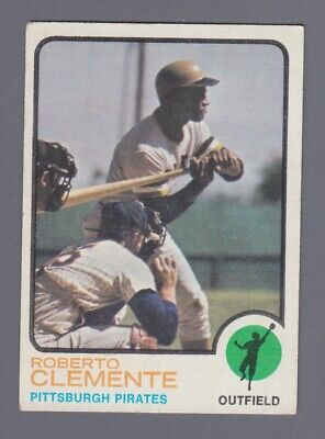 1973 Topps #50 Roberto Clemente Pittsburgh Pirates Baseball Card EX 