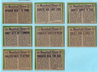 1974 Topps Traded Complete Set of 44 Baseball Cards VG - VG+ 