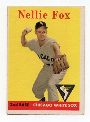 1958 Topps #400 Nellie Fox Chicago White Sox Baseball Card EX o/c