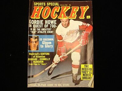 February 1969 Sports Special Hockey Magazine - Gordie Howe Cover