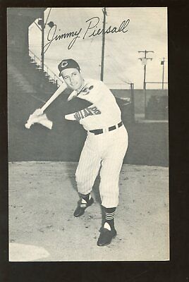 1959 Neptune Sardines Jimmy Piersall Cleveland Indians Baseball Postcard EX