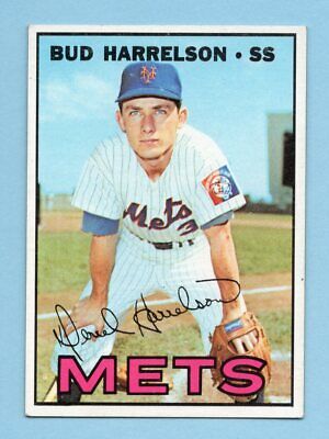 1967 Topps #306 Bud Harrelson New York Mets Rookie Baseball Card Ex/Mt 