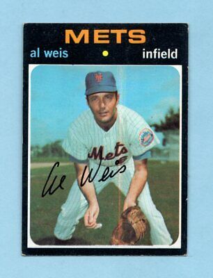 1971 Topps #751 Al Weis New York Mets High Number Baseball Card Ex - Ex+ prt ln 