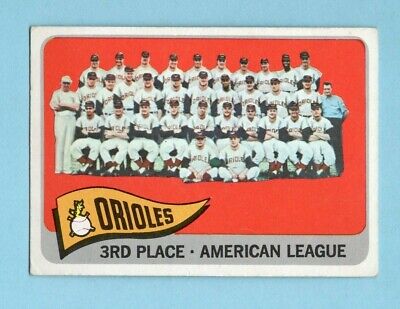 1965 Topps #572 Baltimore Orioles Team Baseball Card EX       