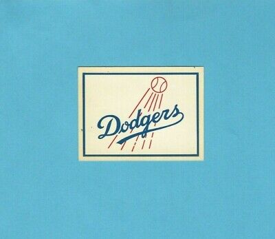 1961 Fleer Team Logo Decal Los Angeles Dodgers Baseball Card 