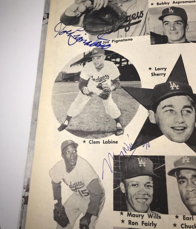 1960 Baseball Album Magazine with 41 Signatures Mathews, Ashburn, etc. JSA LOA