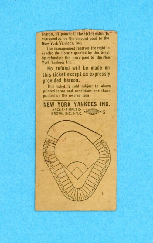 Sept 28, 1973 Ticket Stub New Yankees vs. Detroit • Murcer Homerun