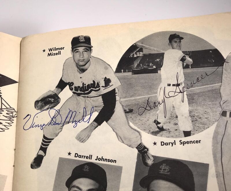 1960 Baseball Album Magazine with 41 Signatures Mathews, Ashburn, etc. JSA LOA