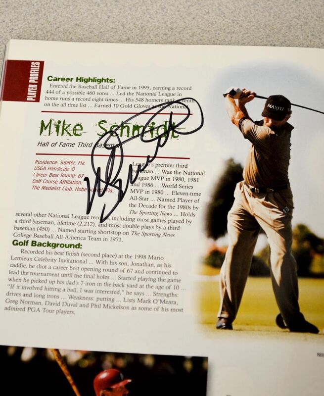 Signed 1999 Celebrity Golfer Program with 45 Autographs