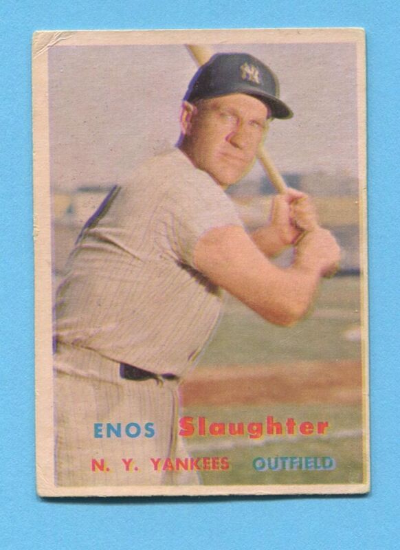 1957 Topps #215 Enos Slaughter VG