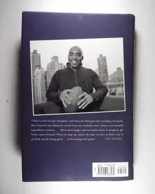 TIKI Tiki Barber NY Giants Star RB Signed Book with B&E Hologram