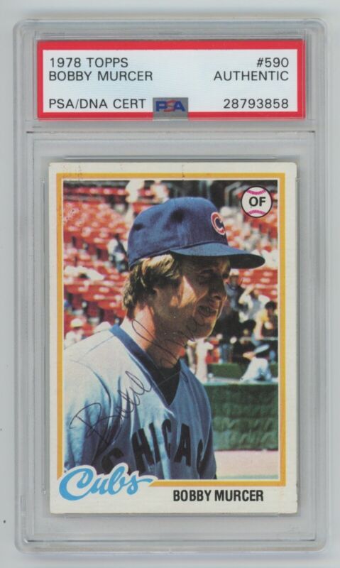 Bobby Murcer Signed 1978 Topps #590 Auto Card PSA/DNA Slabbed