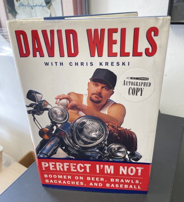 David Wells Signed Book “Perfect I’m Not” Auto with B&E Hologram