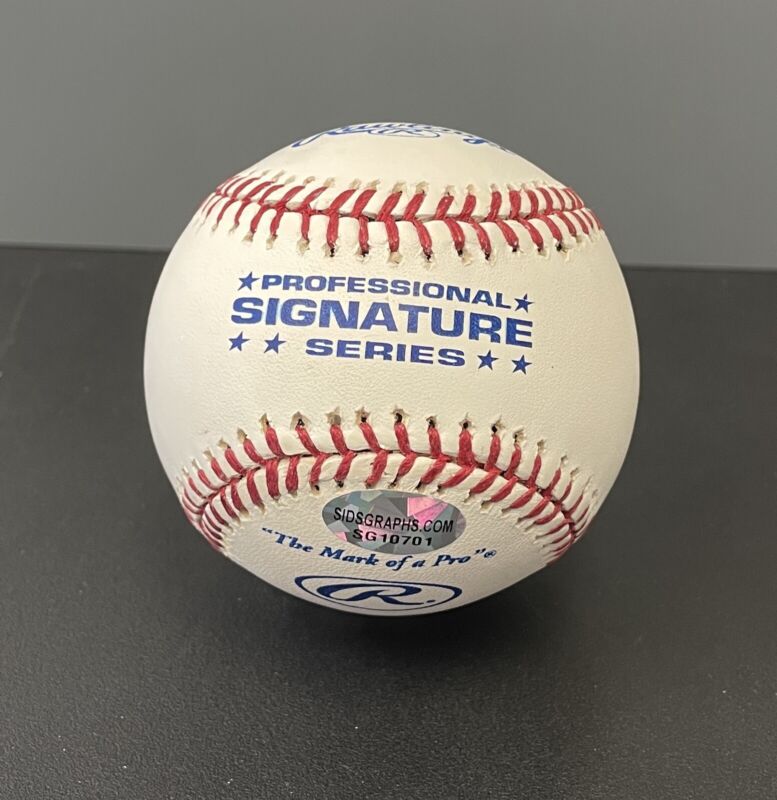 Tim Raines Hall of Famer Signed Signature Series Baseball with B&E Hologram