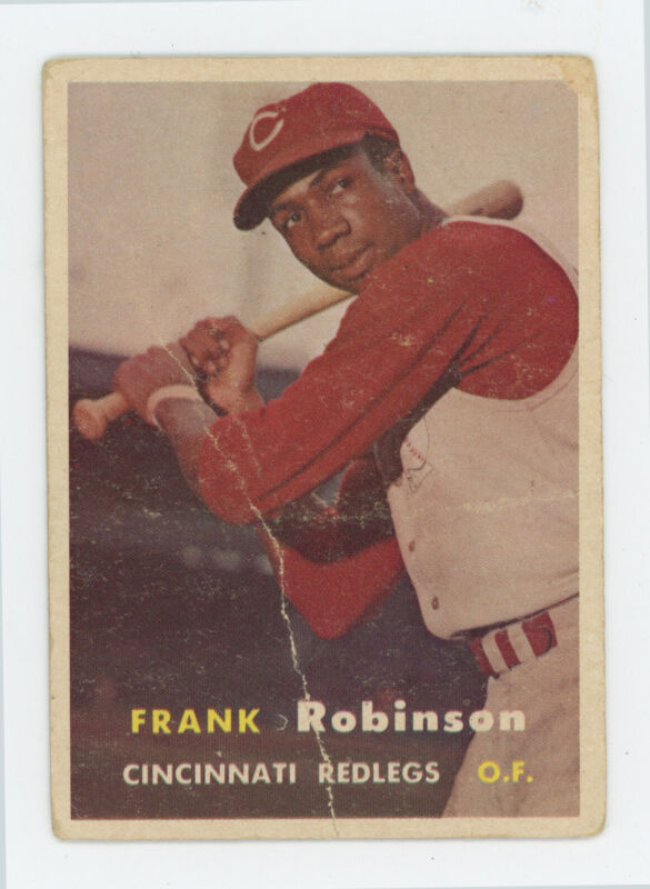 Frank Robinson Rookie 1957 Topps Card #35 - Low Grade Creasing