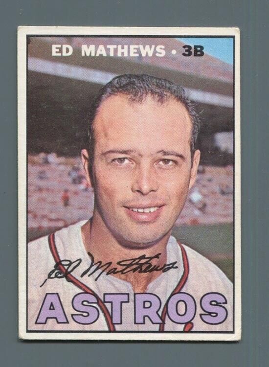 1967 Topps #166 Ed Mathews VG+