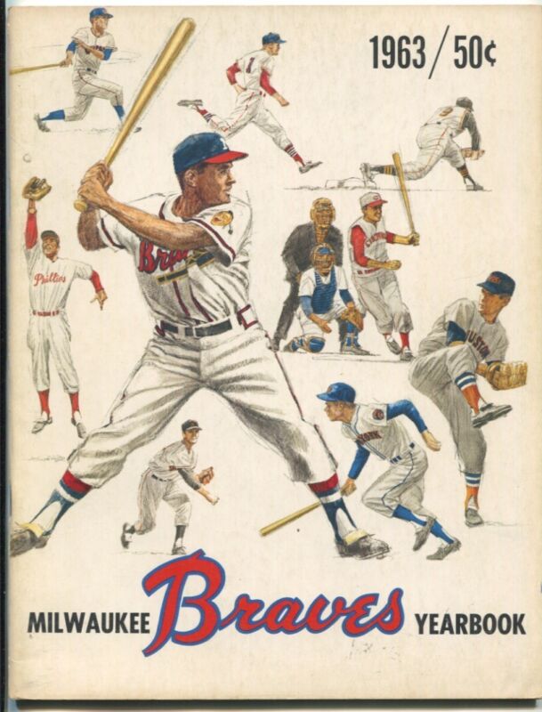 1963 Milwaukee Braves Yearbook - Intact, Average Wear, Clean Inside