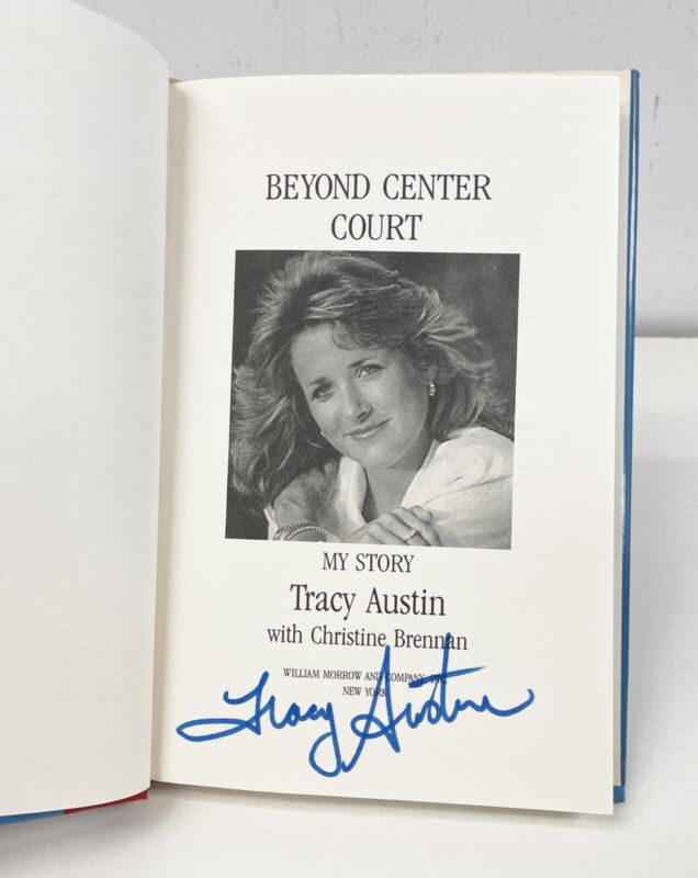 Tracey Austin Signed Book “Beyond Center Court” Auto with B&E Hologram
