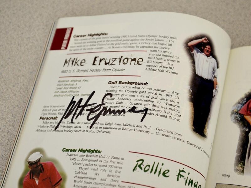 Signed 1999 Celebrity Golfer Program with 45 Autographs