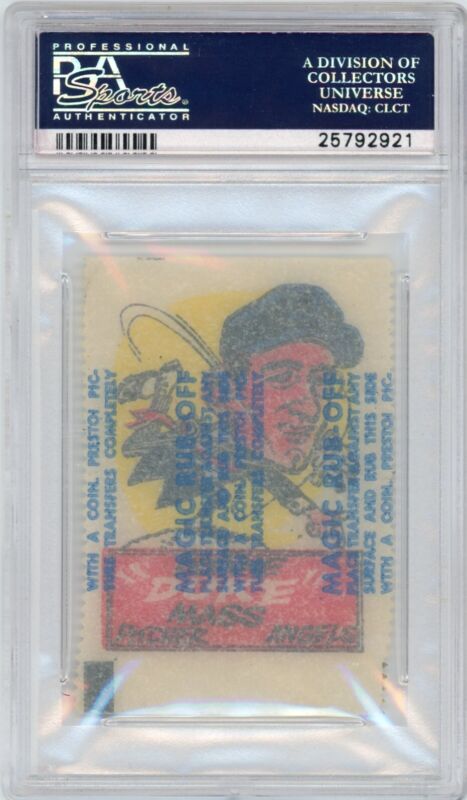 1961 Topps Duane “Duke” Mass  Magic Rub-Offs PSA 4 VG-EX