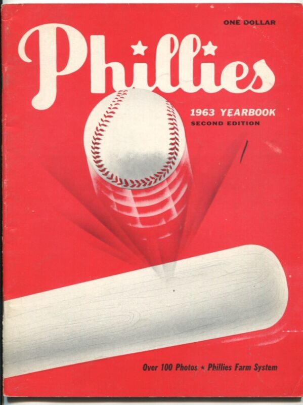 1963 Philadelphia Phillies Yearbook - Intact, Average Wear, Clean Inside