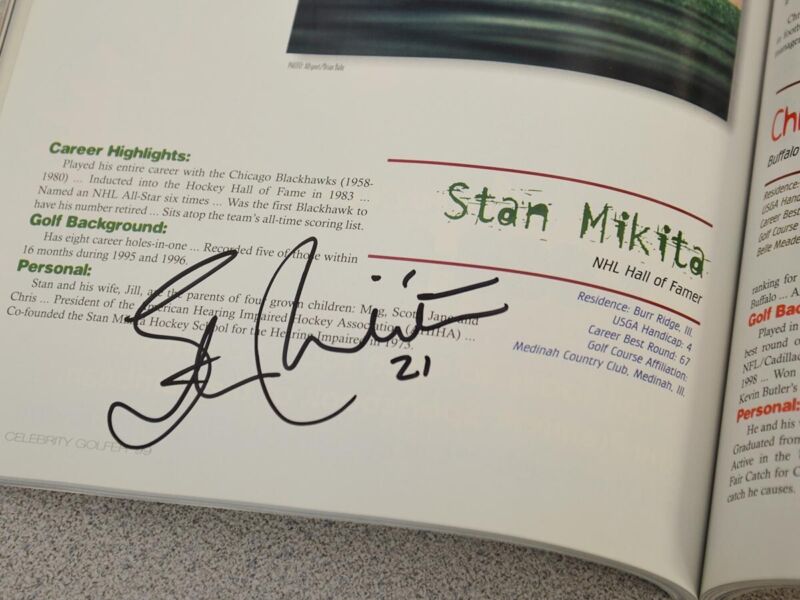 Signed 1999 Celebrity Golfer Program with 45 Autographs