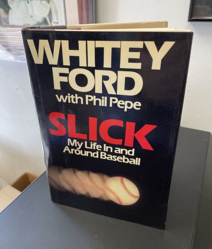 Whitey Ford Signed Book “Slick” Auto with B&E Hologram