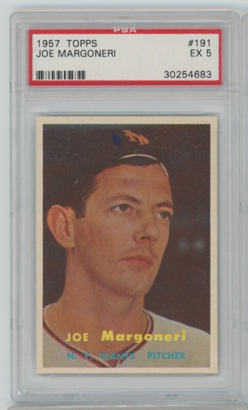 1957 Topps Joe Margoneri Card #191 PSA 5 EX