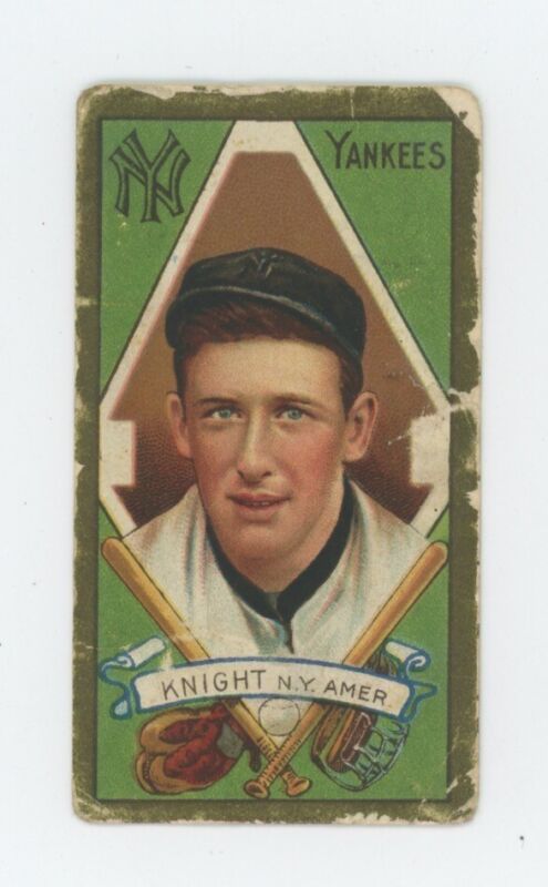 1911 T-205 Gold Border Jack Knight “Yankees” Low Grade