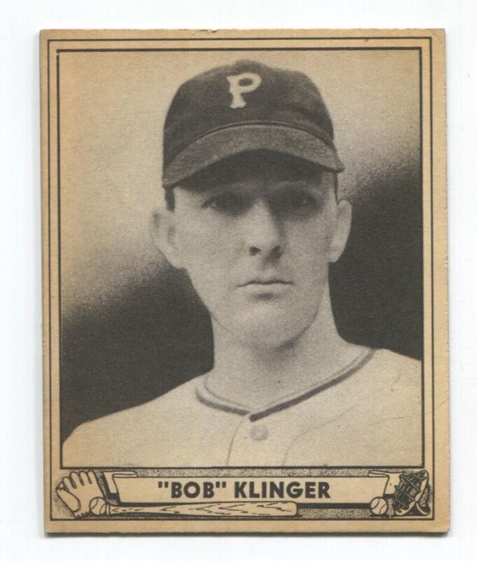 1940 Play Ball #165 Bob Klinger EX+