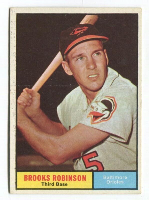 1961 Topps Card #10 Brooks Robinson EX