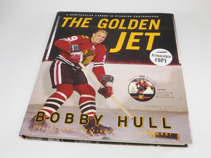 Bobby Hull Signed Autographed Book “The Golden Jet” with Tribute DVD