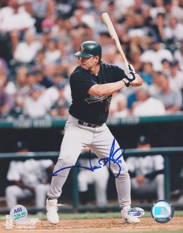 Jason Giambi Oakland A's Signed 8x10 Photo with B&E Hologram