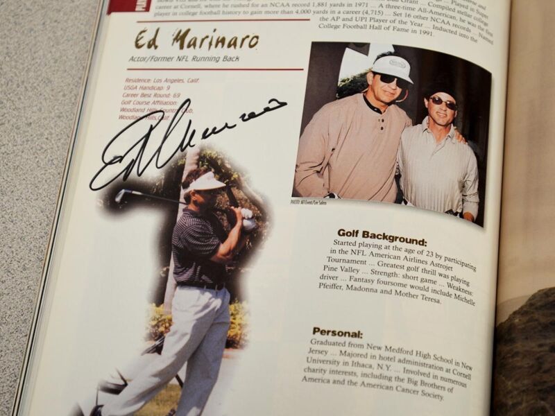 Signed 1999 Celebrity Golfer Program with 45 Autographs