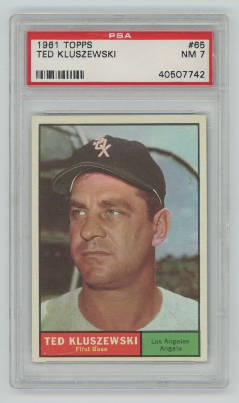 1961 Topps Ted Kluszewski #65 • PSA 7 NM