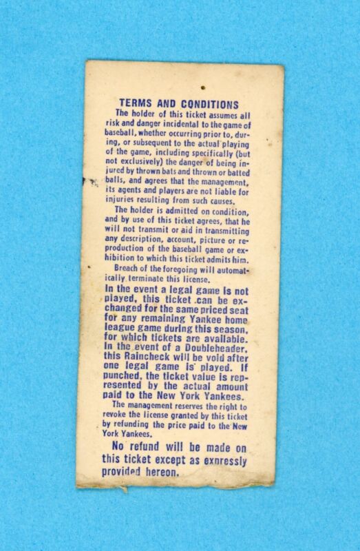 April 15, 1976 Ticket Stub The Opening of the New Yankee Stadium