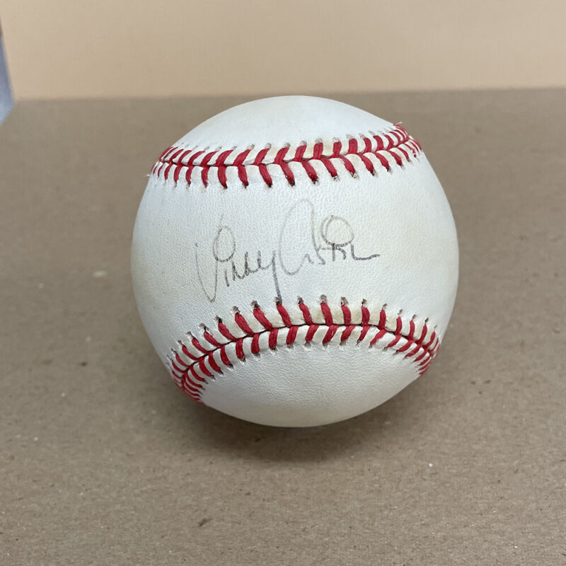 Vinny Castillo Signed Baseball ONL Auto with B&E Hologram Rockies