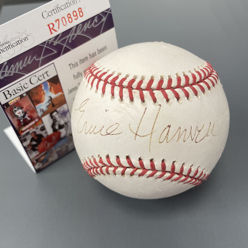 Ernie Harwell HOF Announcer Signed OML Selig Baseball Auto w JSA Certification