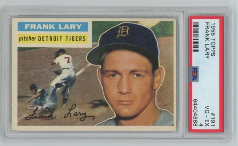 1956 Topps Frank Lary #191 PSA 4 VG-EX