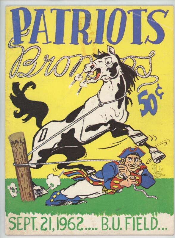 Sept. 21, 1962 Cleveland Browns at Boston Patriots Game Program