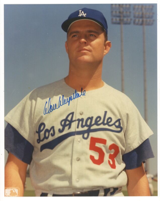 Don Drysdale Los Angeles Dodgers HOFer Signed 8x10 Color Photo PSA DNA