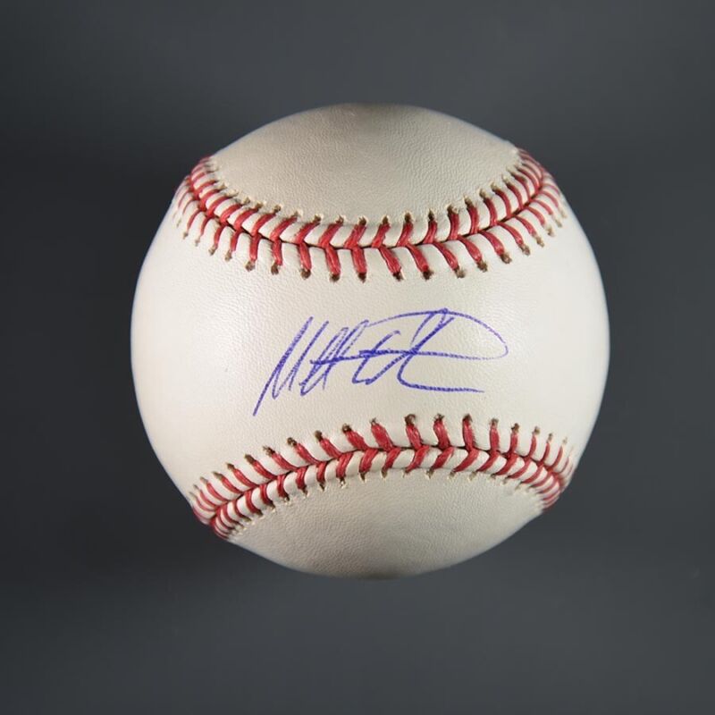 Matt Wieters Signed Official Selig MLB Baseball Auto with B&E Hologram