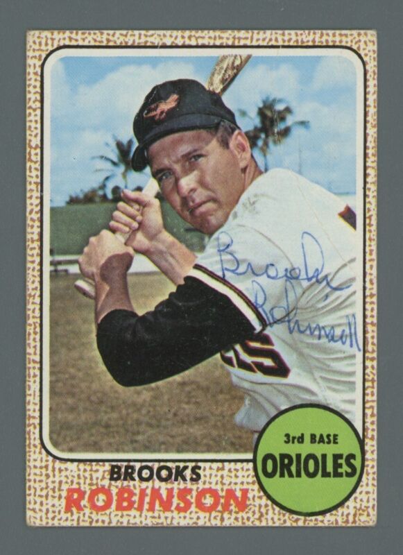 Brooks Robinson Signed 1968 Topps Card #20 Auto with B&E Hologram