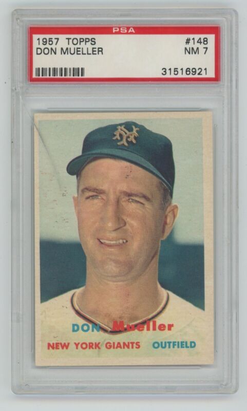 1957 Topps Don Mueller #148 • PSA 7 NM