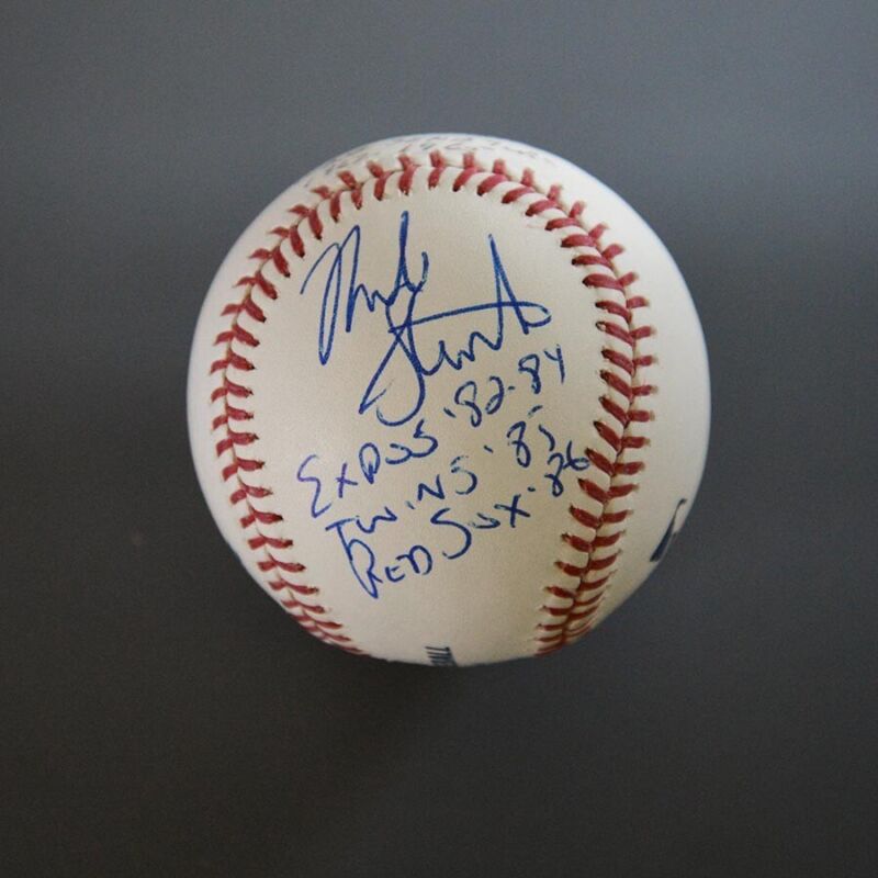 Dave & Mike Stenhouse Signed Inscribed MLB Selig Baseball Auto with B&E Hologram