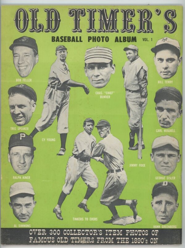 1961 Old Timer’s Baseball Photo Album Volume 1 - intact, writing inside