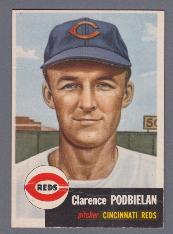 Clarence Podbielan 1953 Topps Card #237 VG o/c creases