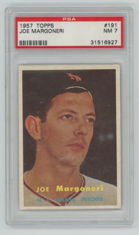 1957 Topps Joe Margoneri #191 • PSA 7 NM