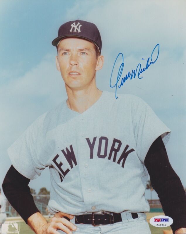 Gene Michael Yankees “The Stick" Signed 8X10 auto PSA